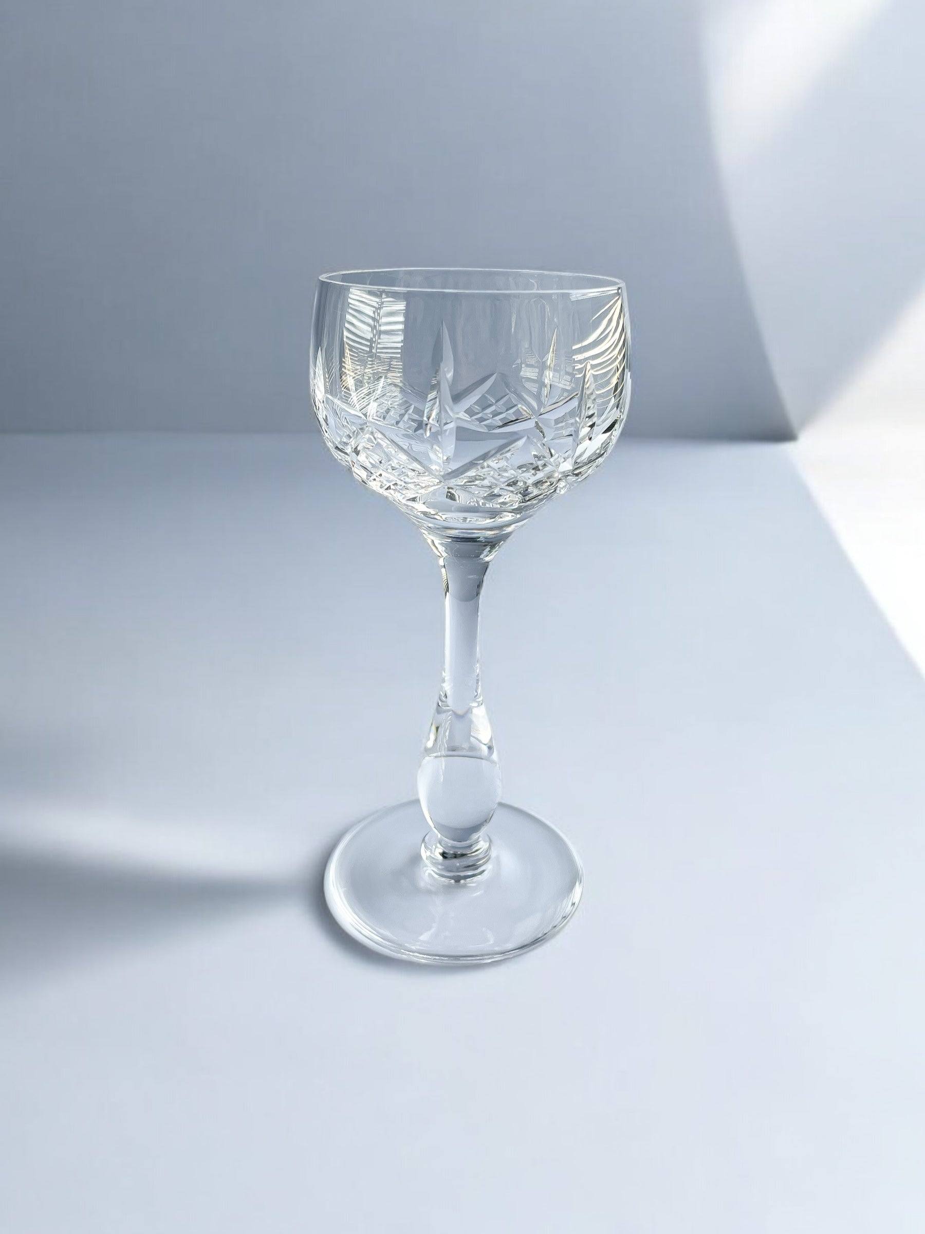 Stuart Crystal Set of 6 Hock Wine Glasses - ‘Glengarry Cambridge’ Patt ...