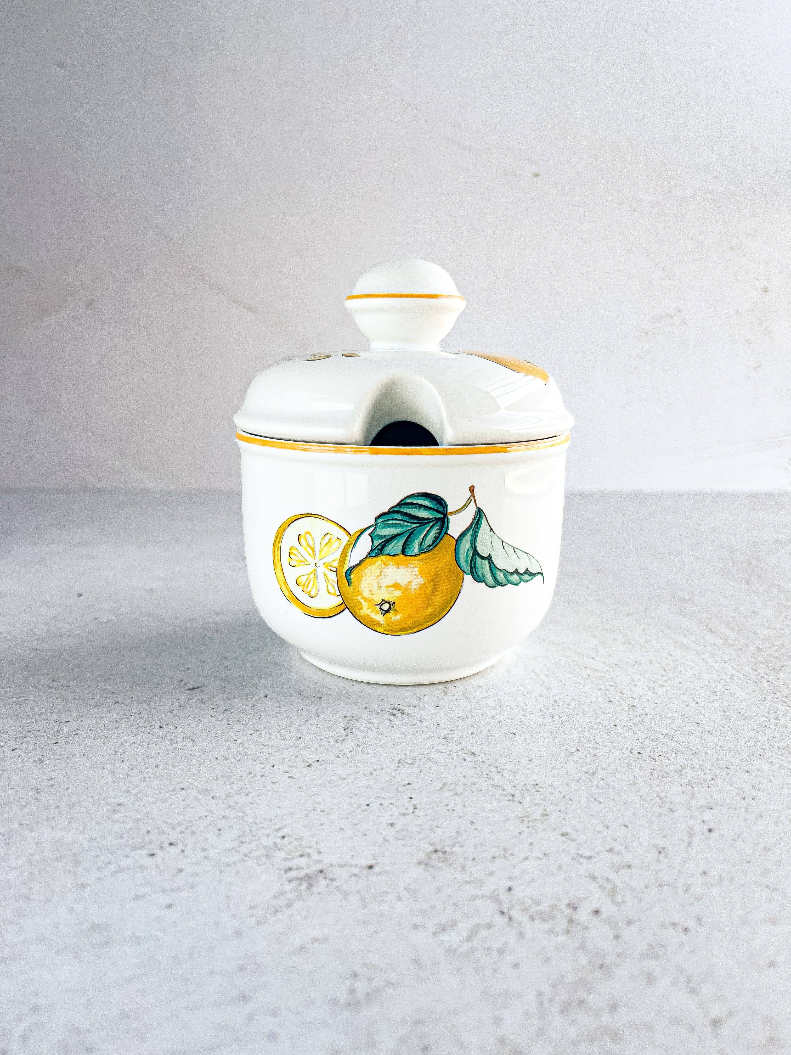 Villeroy & Boch 'Malaga' Collection Jam Pot - Lemons Design – SOSC