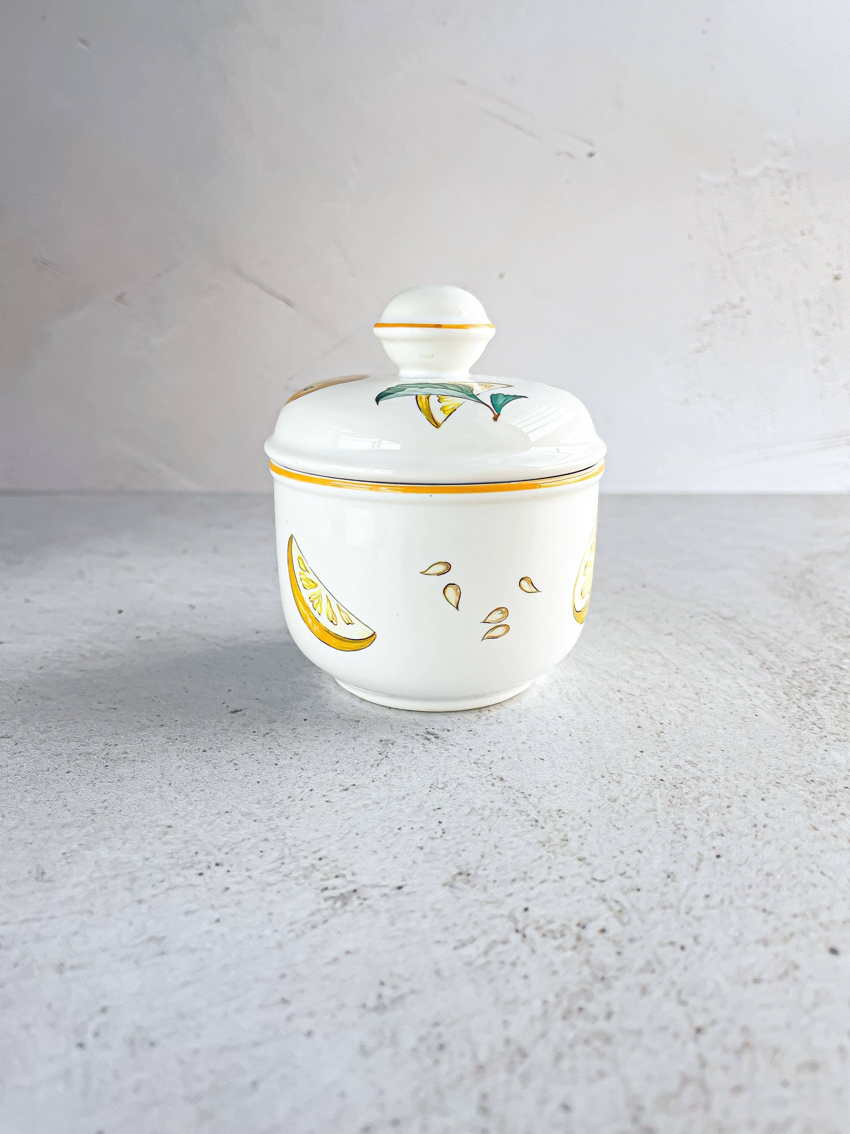 Villeroy & Boch 'Malaga' Collection Jam Pot - Lemons Design – SOSC