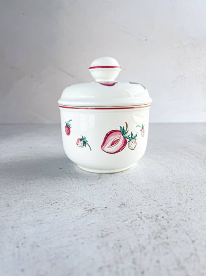 Villeroy & Boch 'Malaga' Collection Jam Pot - Strawberries Design - SOSC Home