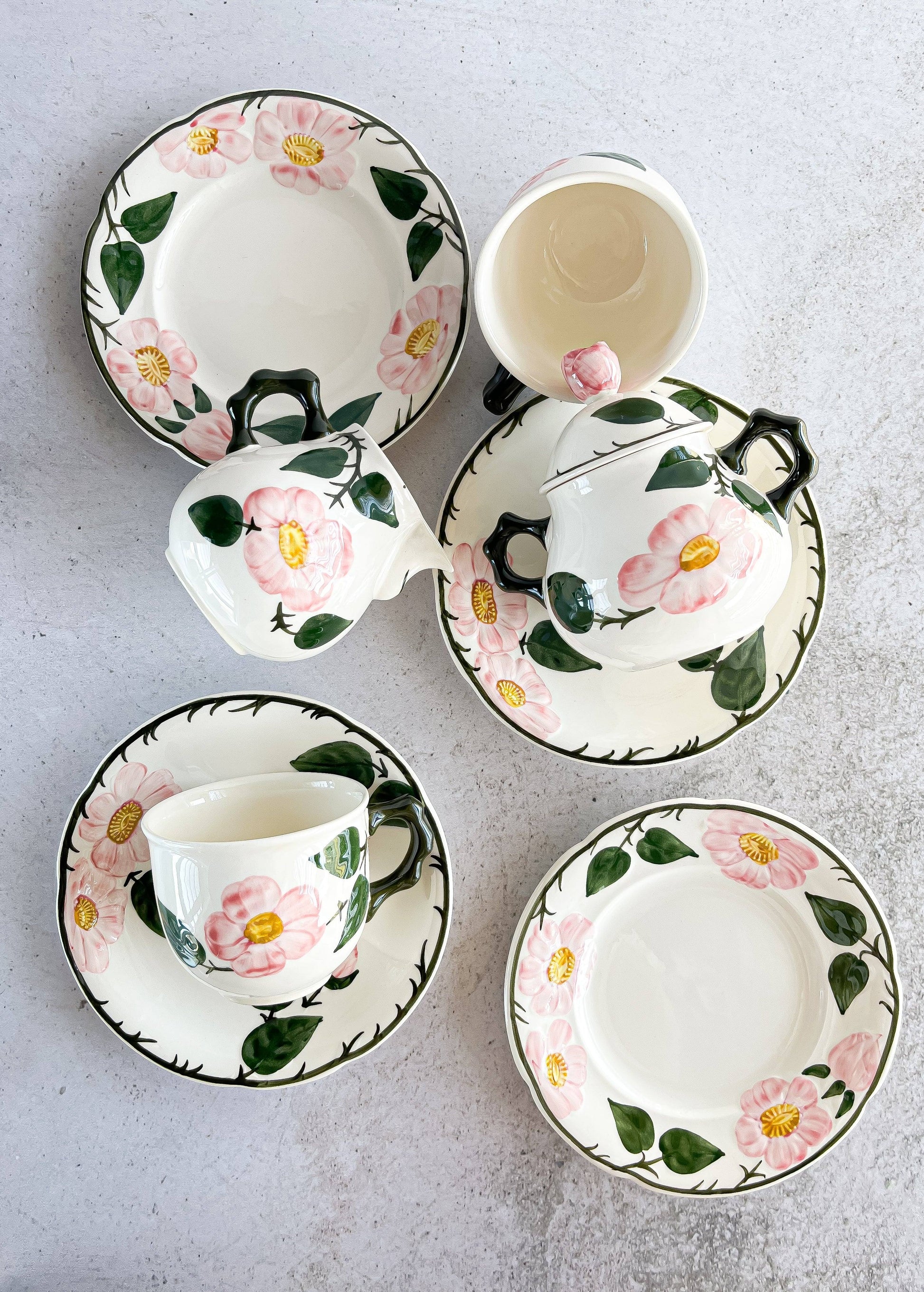 Villeroy & Boch Tea and Dessert Set - 'Wild Rose' Design - SOSC Home