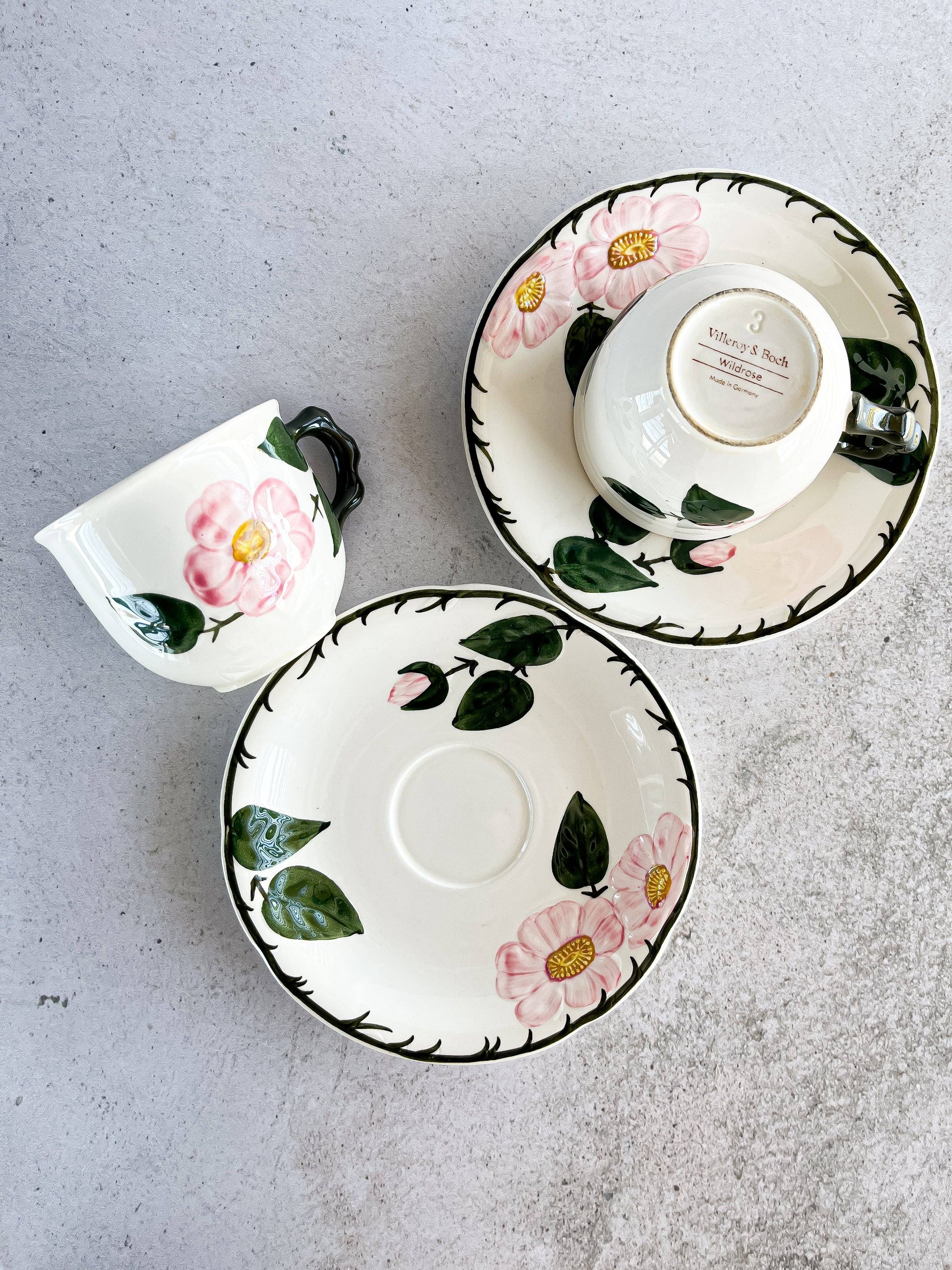 Villeroy & Boch Tea and Dessert Set - 'Wild Rose' Design - SOSC Home