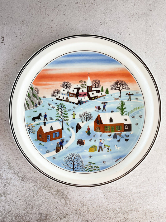 Villeroy & Boch 'Winter' Wall Plate by Gérard Laplau - 'Design Naïf' Collection - SOSC Home