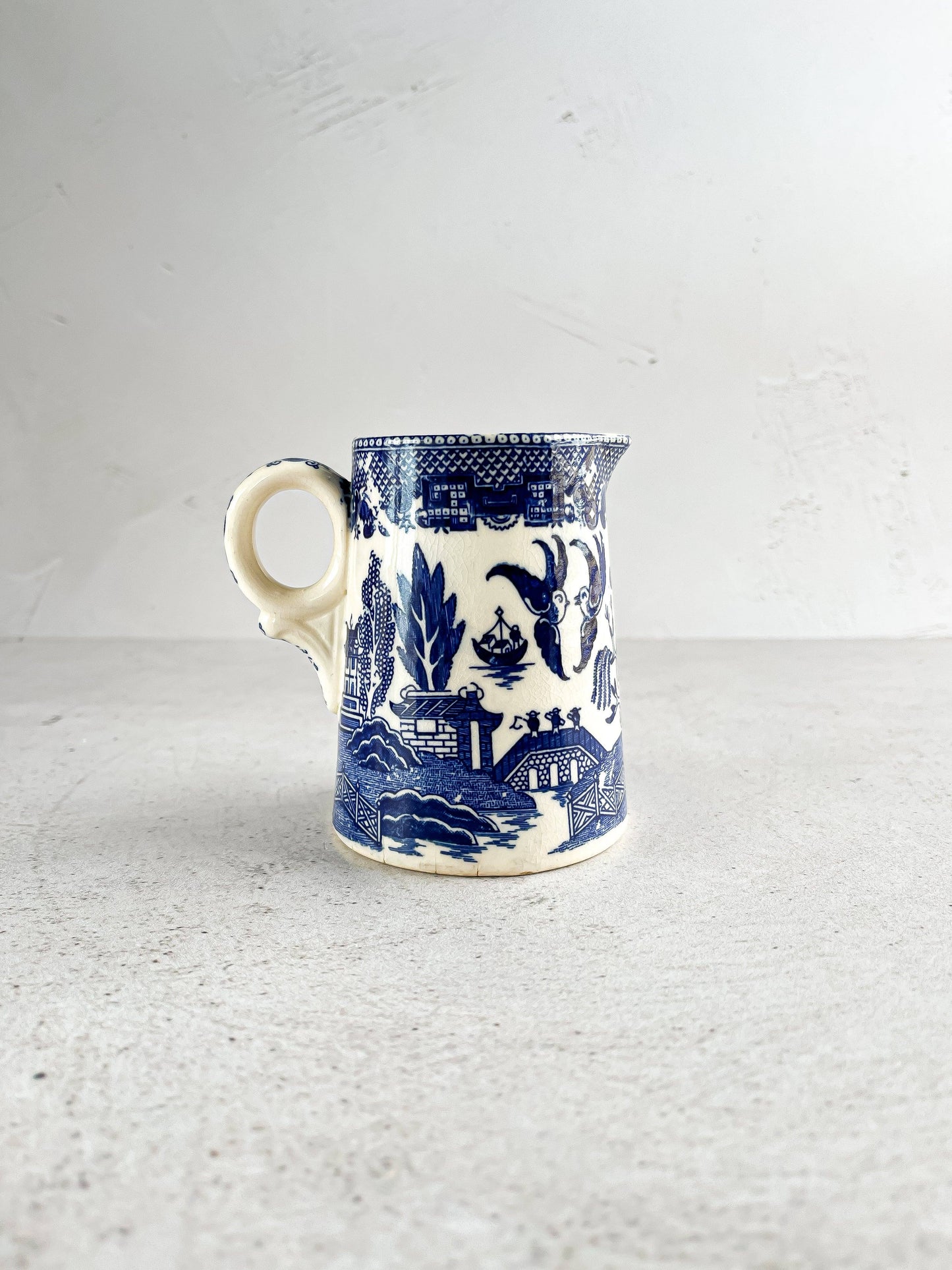 Vintage Blue Willow Ceramic Jugs - Medium & Small (Occupied Japan) - SOSC Home