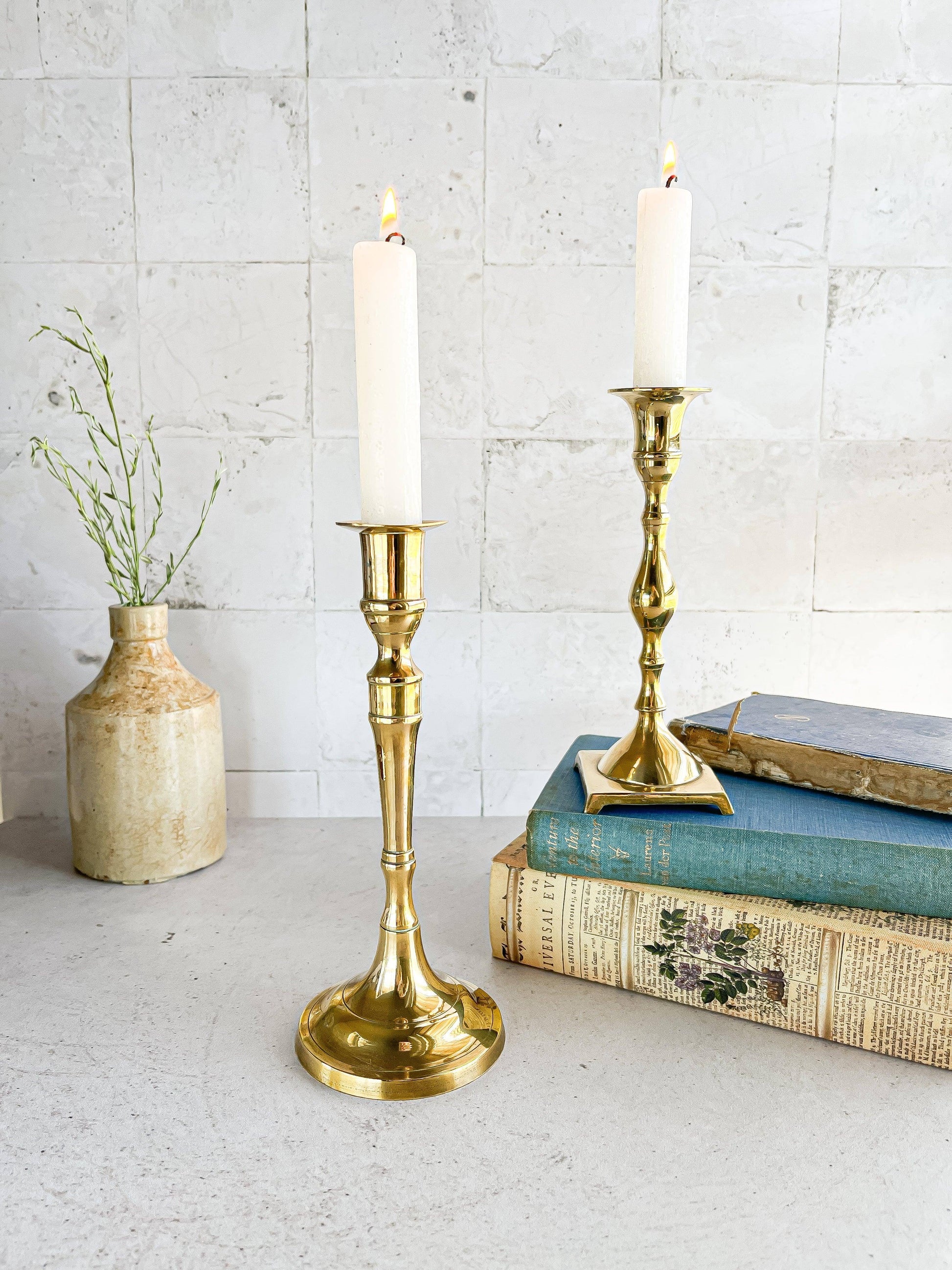 Vintage Brass Candlestick - SOSC Home