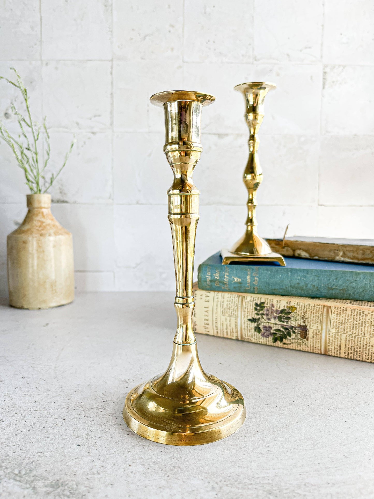 Vintage Brass Candlestick - SOSC Home