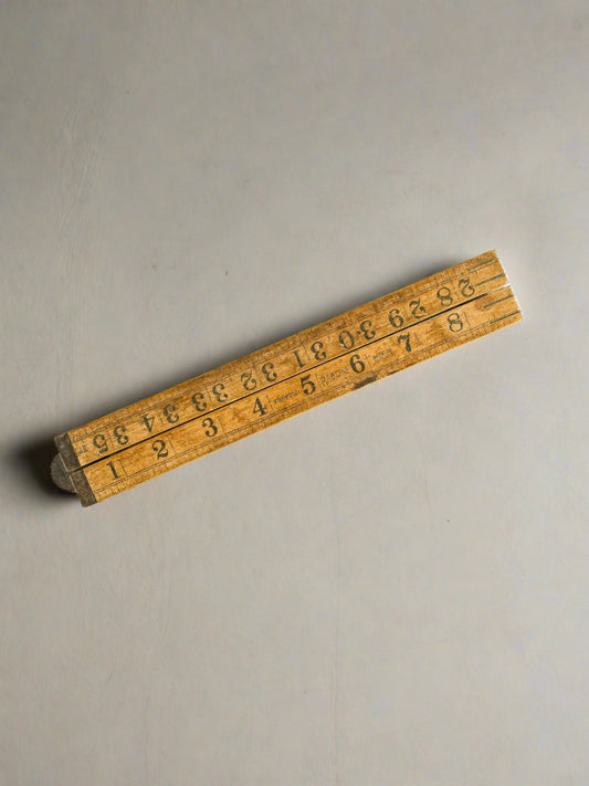 Vintage Folding Carpenter's Ruler - Articulated Design for Precision Measurement - SOSC Home