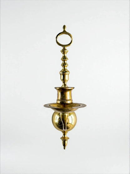 Vintage Solid Brass Wall Sconce with Swan Motif - SOSC Home