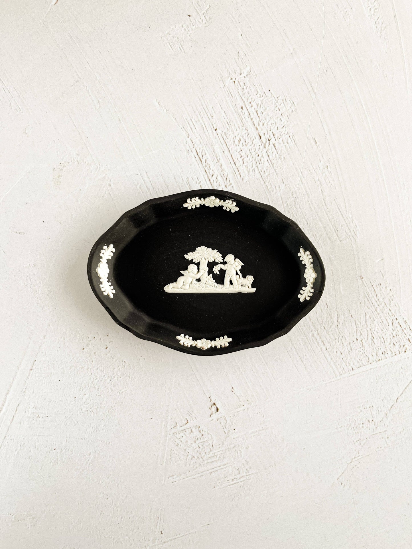 Wedgwood Jasperware Black Small Tray with 'Cupid' Design - Multiple Varients - SOSC Home