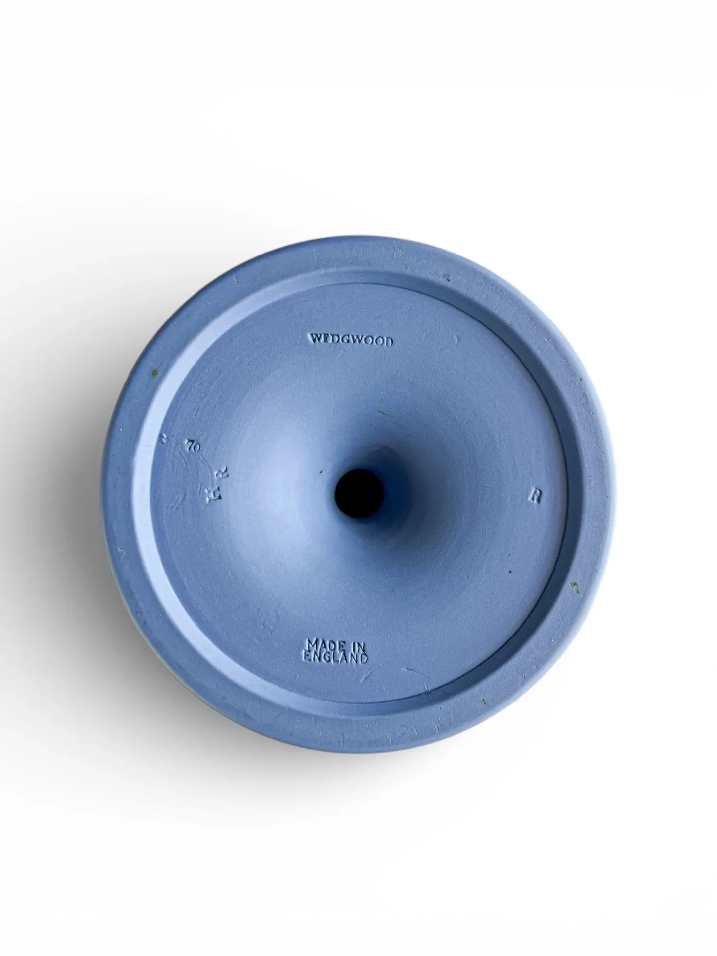 Wedgwood blue porcelain base, made in England, vintage ceramics collectible