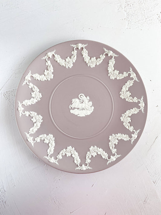 Wedgwood Jasperware Lilac Plate with - 'Aurora’ Design - SOSC Home