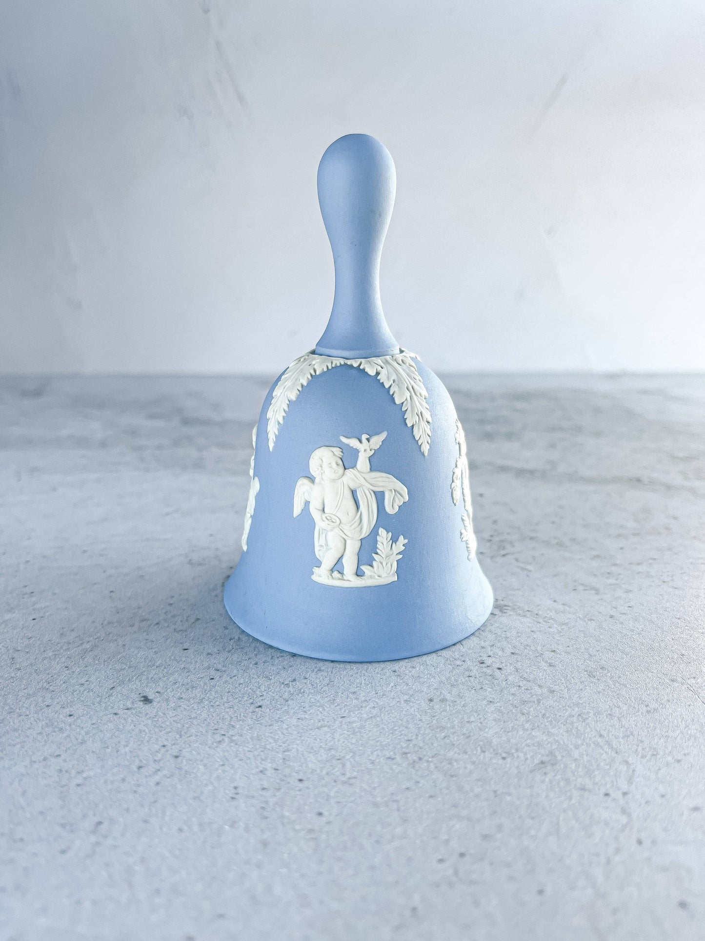 Wedgwood Jasperware Pale Blue Bell - ‘Cupid’ Design - SOSC Home