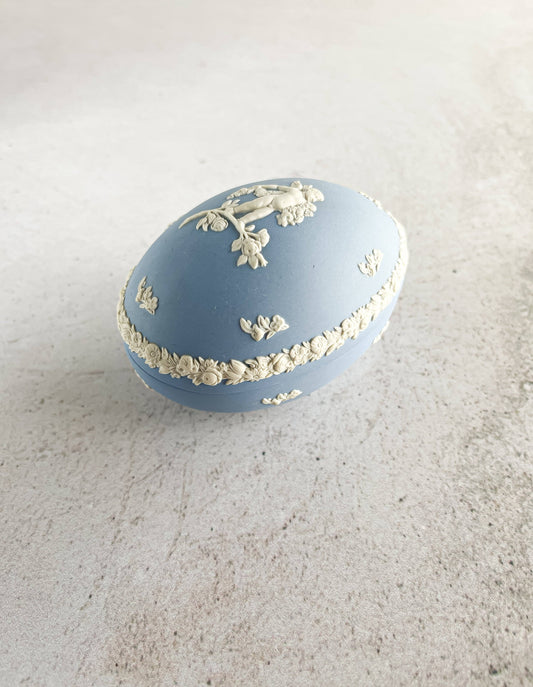 Wedgwood Jasperware Pale Blue Egg Box & Lid - SOSC Home