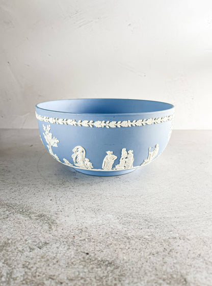 Wedgwood Jasperware Pale Blue Large Round Bowl - SOSC Home