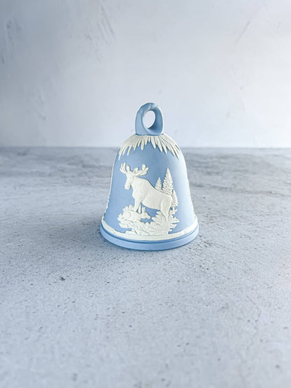 Wedgwood Jasperware Pale Blue New Year’s Bell - ‘Moose 1981’ Design - SOSC Home