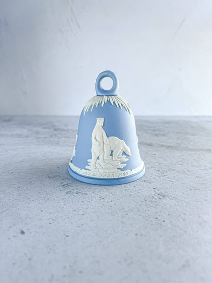 Wedgwood Jasperware Pale Blue New Year’s Bell - ‘Polar Bear 1980’ Design - SOSC Home