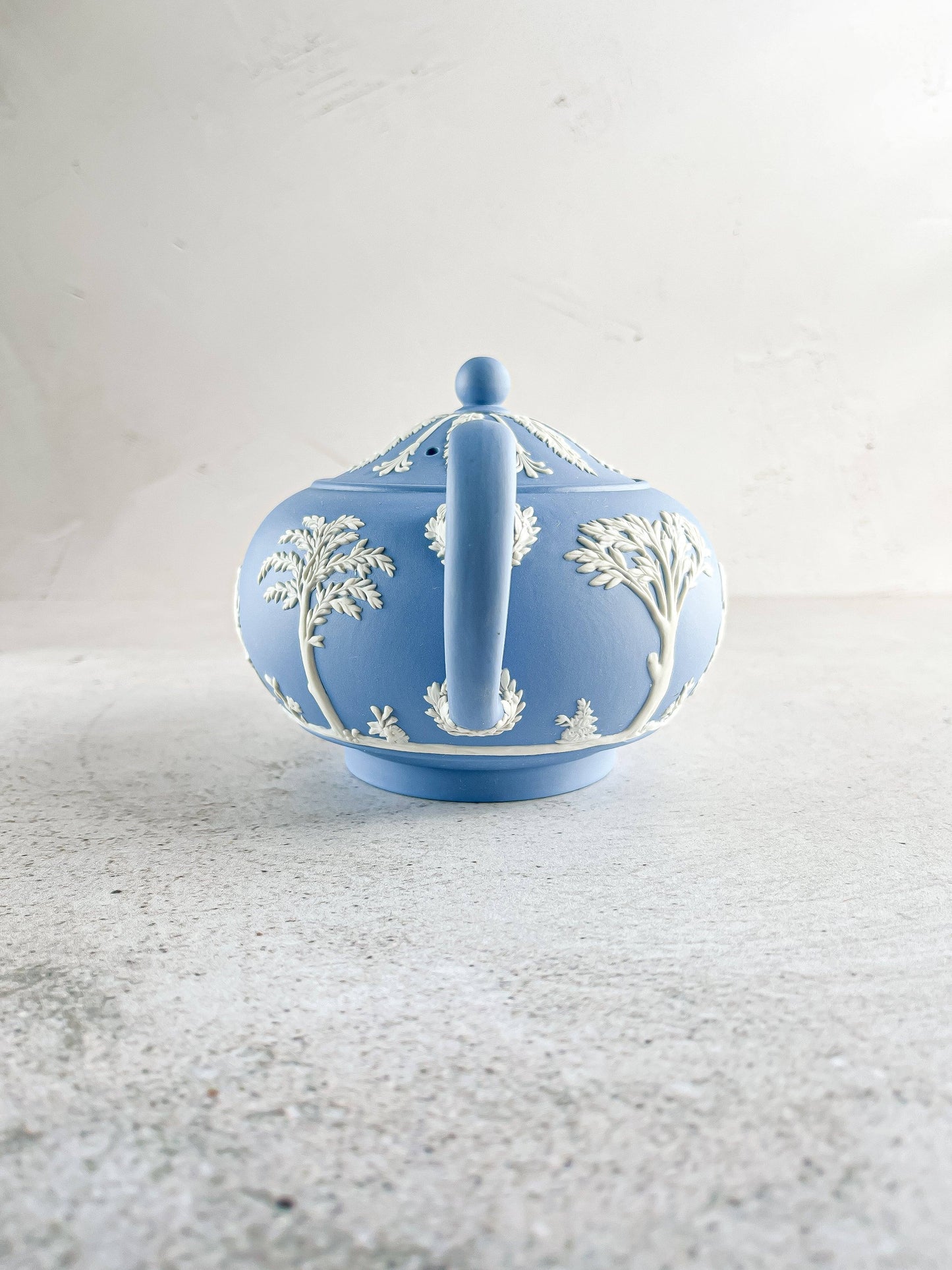 Wedgwood Jasperware Pale Blue Teapot - Classic Elegance - SOSC Home
