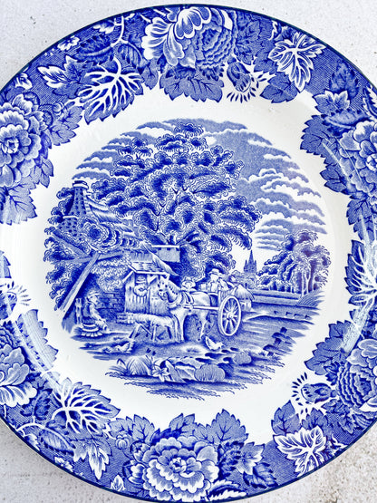 Wood & Sons ‘English Scenery’ Collection Luncheon Plate – Horse Cart Scene - SOSC Home